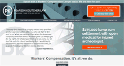 Desktop Screenshot of pearsonkoutcherlaw.com